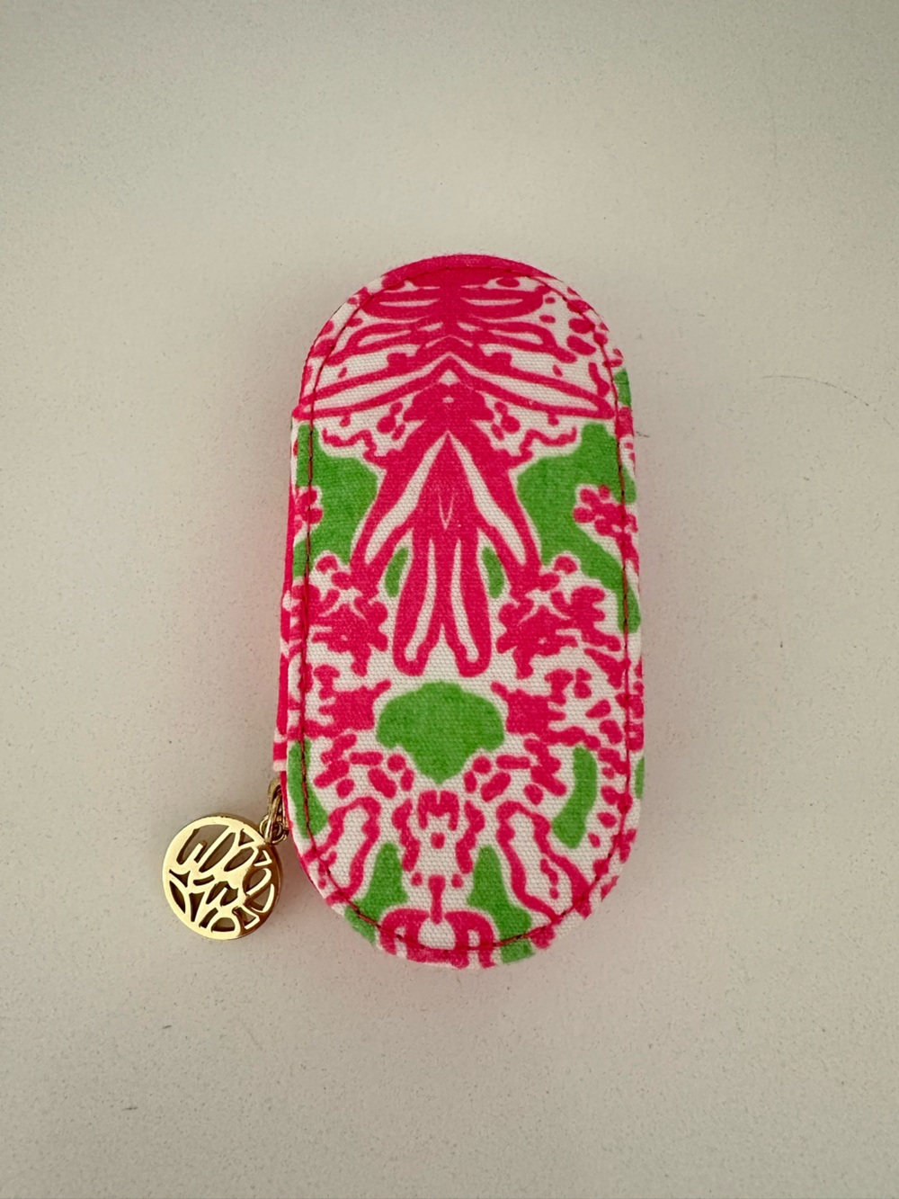 Lilly Pulitzer Fabric Zip Case Manicure Pedicure Travel Set Tool Kit